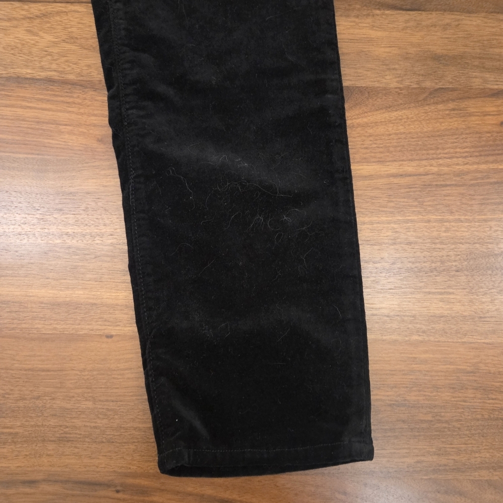 Ramy Brook Black Velvet Skinny Jeans with Sailor Button Detail - Picture 6 of 7